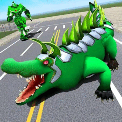 Crocodile Robot Transform