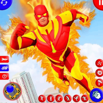 Flying Super Hero Rescue Robot